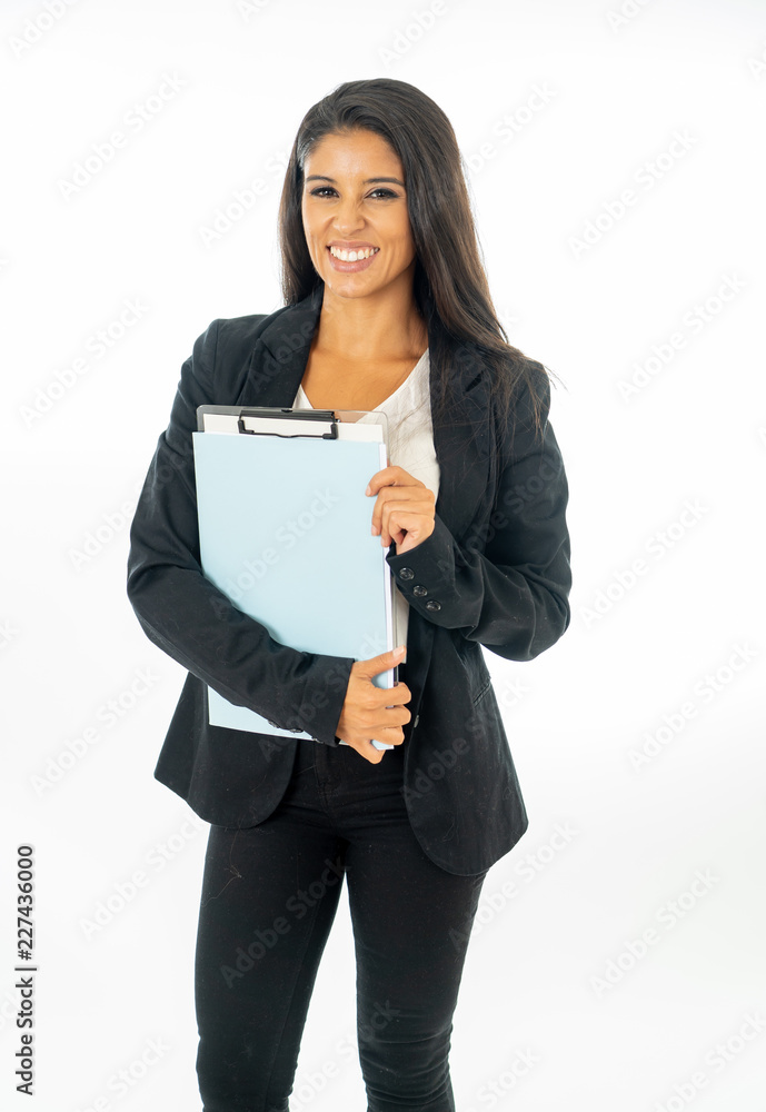 Full body portrait of happy excited beautiful businesswoman Full body portrait of happy excited beautiful businesswoman