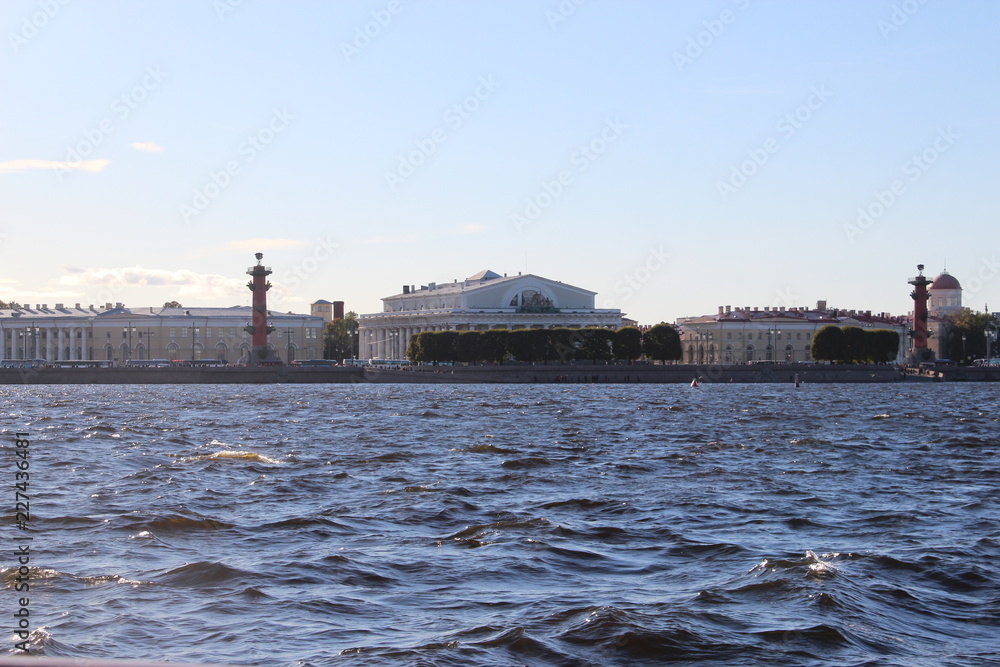The spit of Vasilyevsky Island and rastralny column