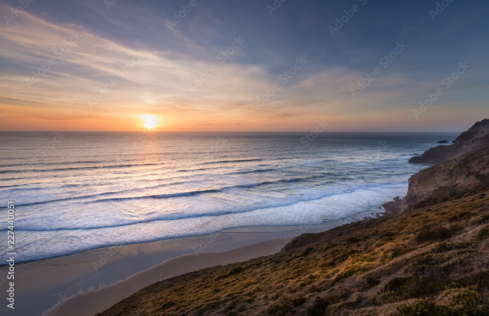 Sunset on th North Cornwall Coast