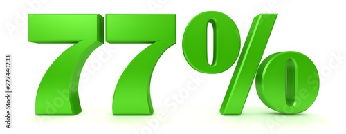 percent percentage sign price off sale 3d 77 % interest rate symbol icon finance discount price offer orange 3d rendering label