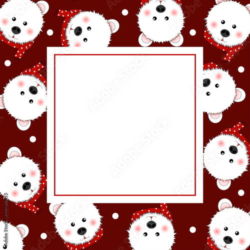 White Bear with Red Scarf o...