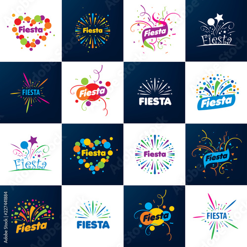 Abstract logo for the Fiesta. Vector illustration.