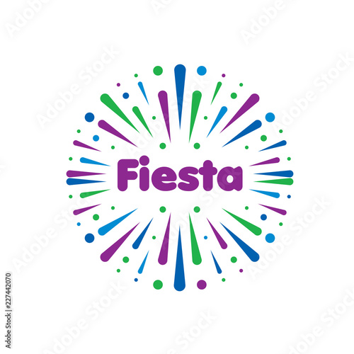 Abstract logo for the Fiesta. Vector illustration.