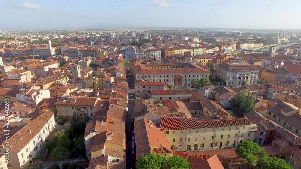 Panoramic aerial view of Pisa center, Tuscany Panoramic aerial view of Pisa center, Tuscany