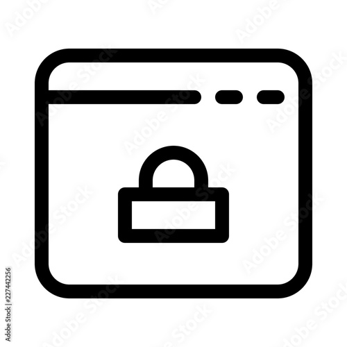 Software Lock Security Protect Protection Secure vector icon