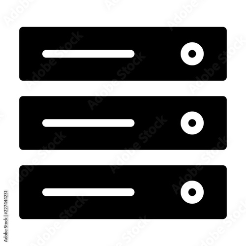 Server Storage Media Computer Data Save vector icon