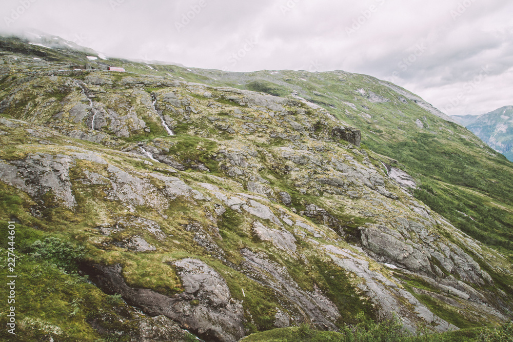 giant rock in jotunheim landscape