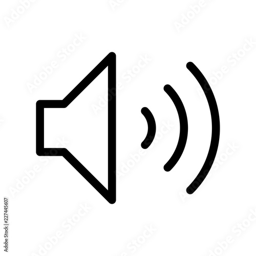 Speaker Interface UI UX Software App vector icon