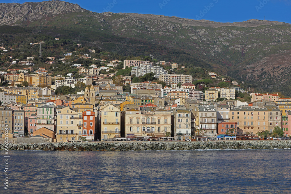 Stadt Küstenlinie auf Korsika