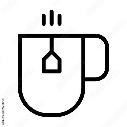Tea Cup Bar Restaurant Drink Club vector icon