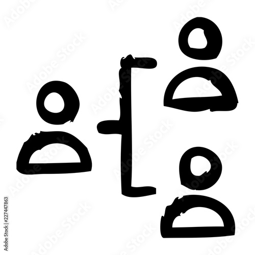 Team Structure Startup Business Office Company vector icon