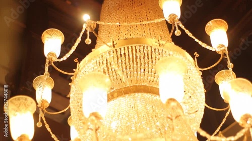 Opulent glass chandelier 