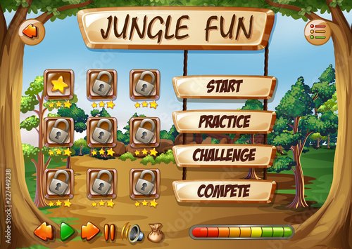 Monkey jungle game template