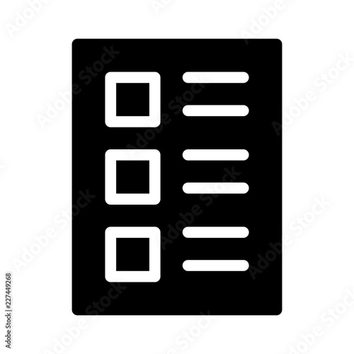 Storyboard List Planning Project Management Business Office Working vector icon