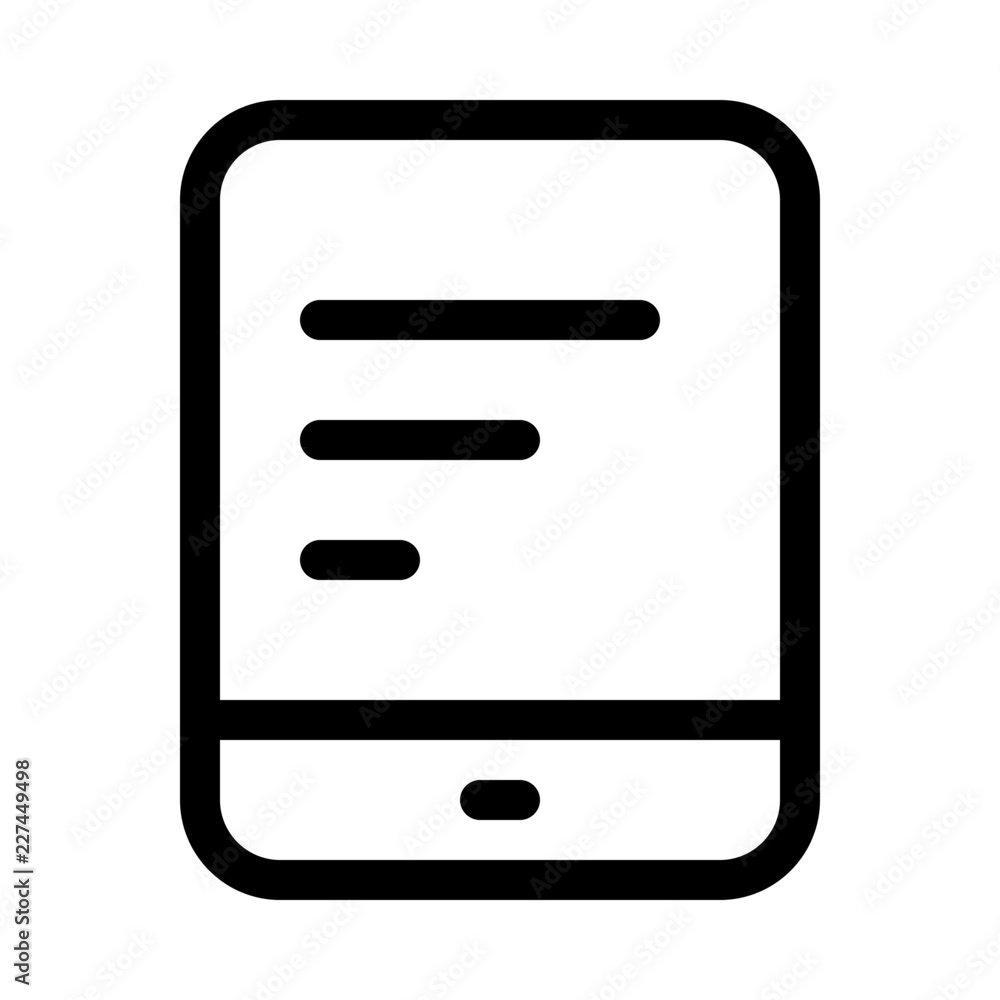 Tablet Bar Chart Horizontal Commerce Market Shop Supermarket vector icon Tablet Bar Chart Horizontal Commerce Market Shop Supermarket vector icon