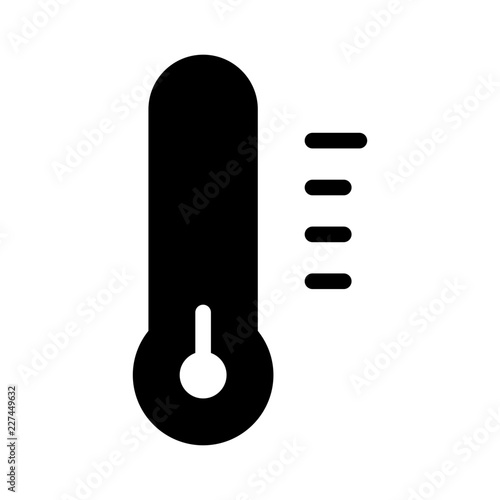 Thermometer Scale Winter Season Cool Cold vector icon