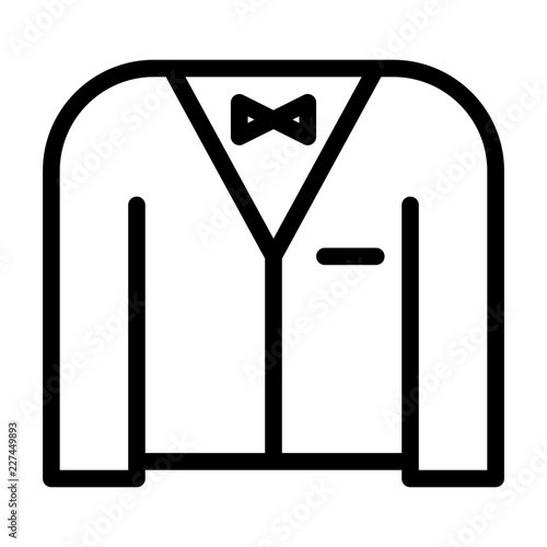 Suit Men Clothes Fashion Wear Laundry Clothing vector icon