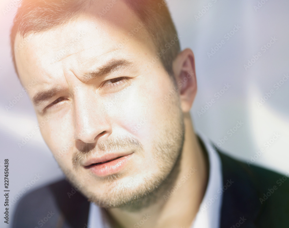 Obraz premium closeup.portrait of modern business man.