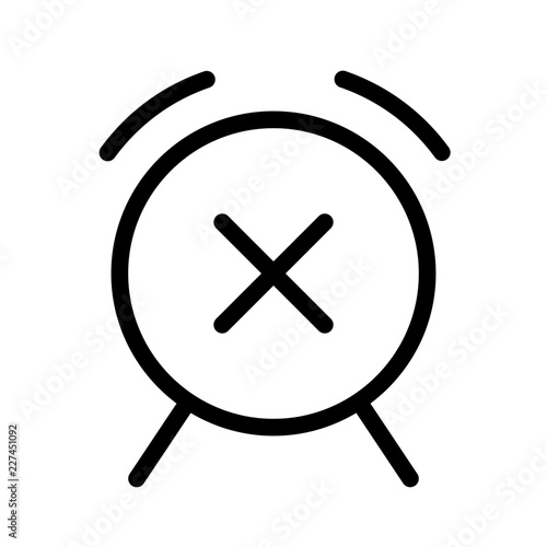 Time UP Alarm Bell Signal Alert vector icon