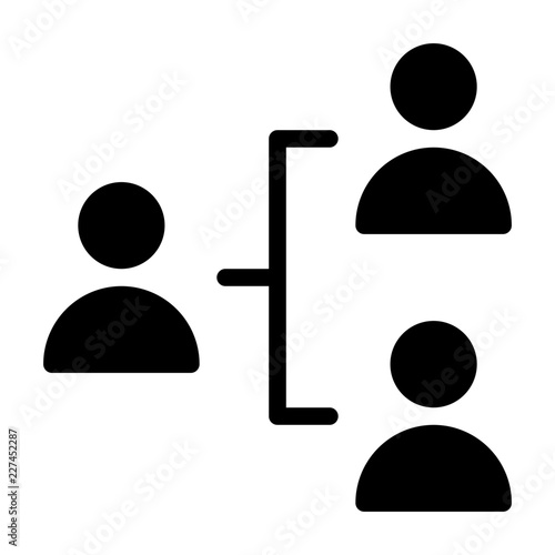 Team Structure Startup Business Office Company vector icon