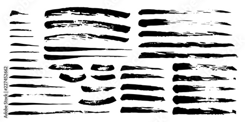Hand painted brush strokes, dividers and ornaments