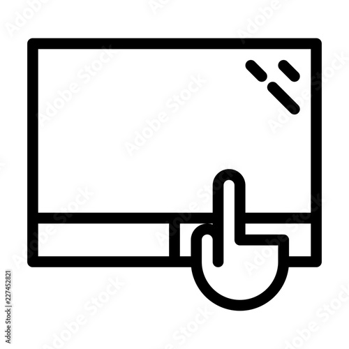 Touchpad Computer Hardware Digital Device Electronics vector icon