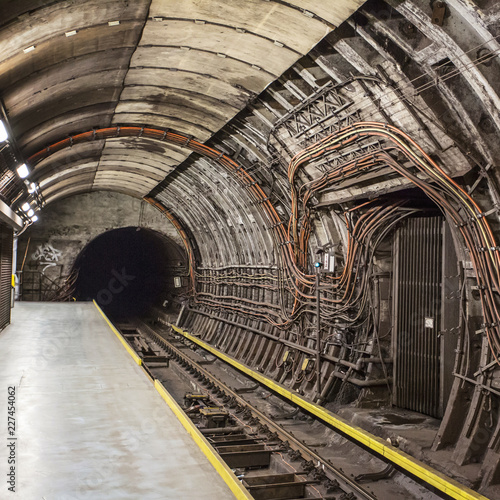 Industrial underground tunnel photo