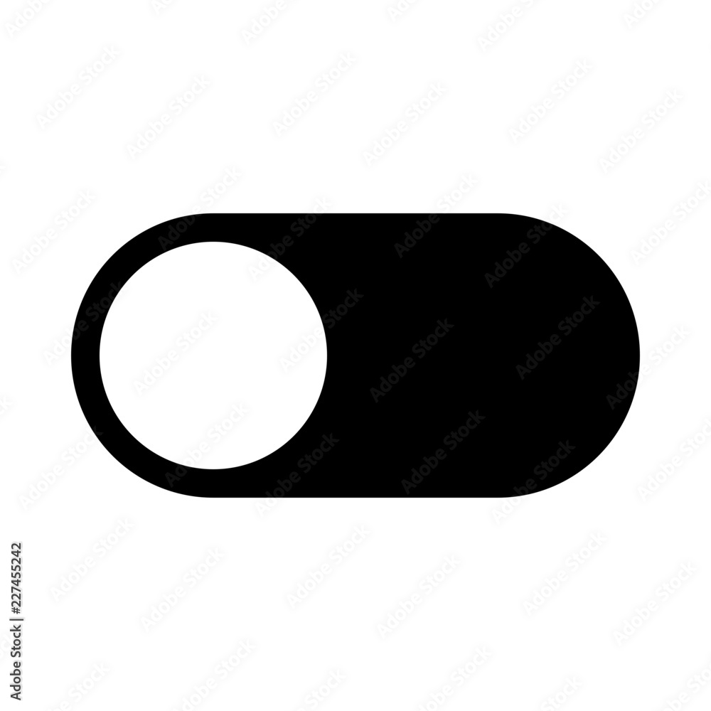 Switch Settings Interface Off Gui Web vector icon Switch Settings Interface Off Gui Web vector icon