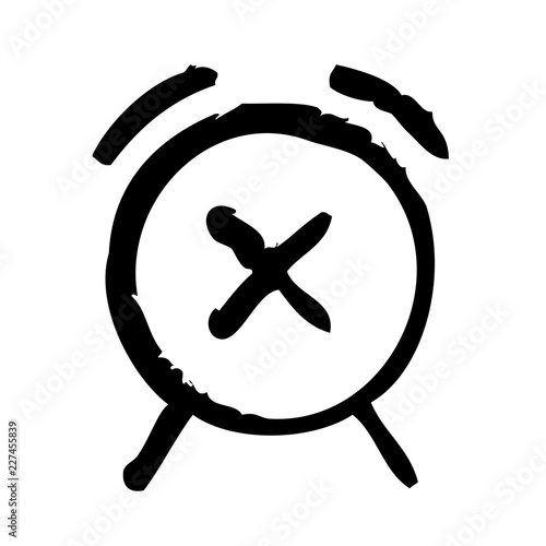 Time UP Alarm Bell Signal Alert vector icon