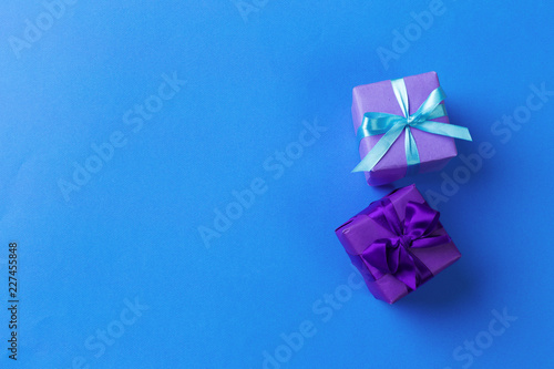 gift box on color background