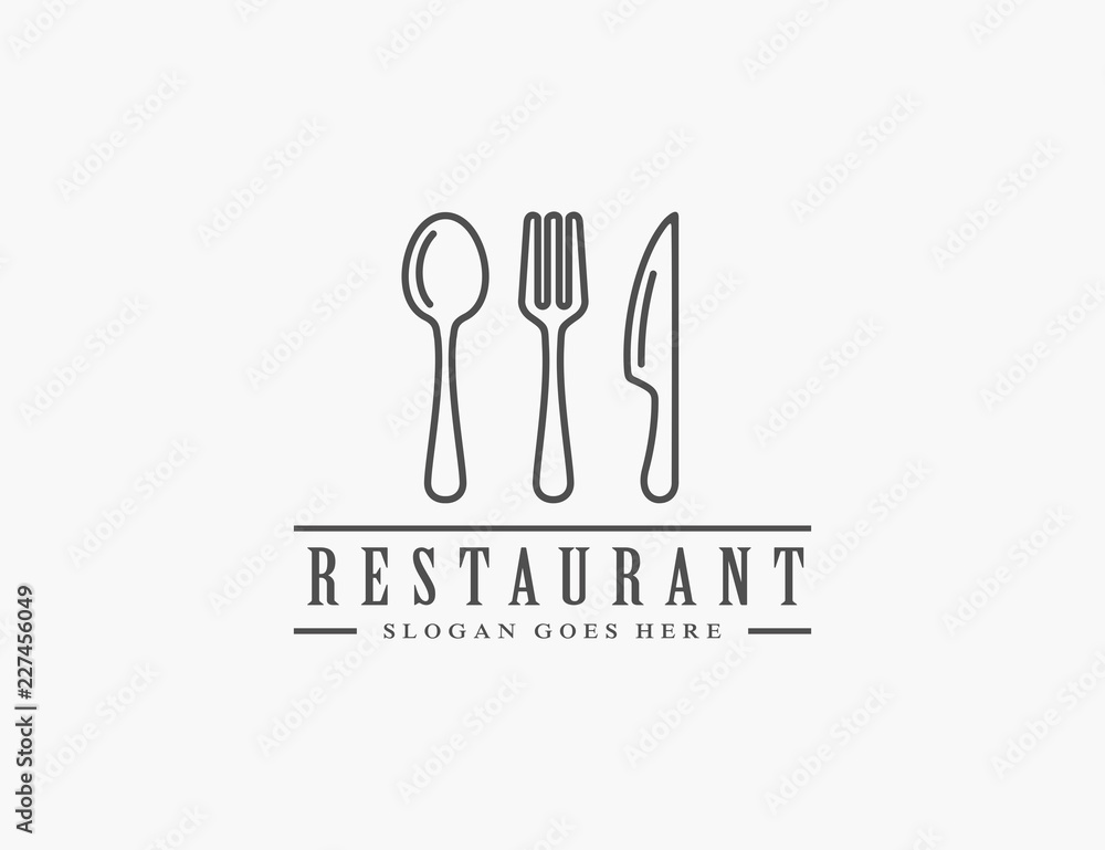 Restaurant logo template Restaurant logo template