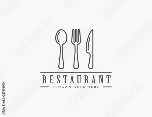 Restaurant logo template