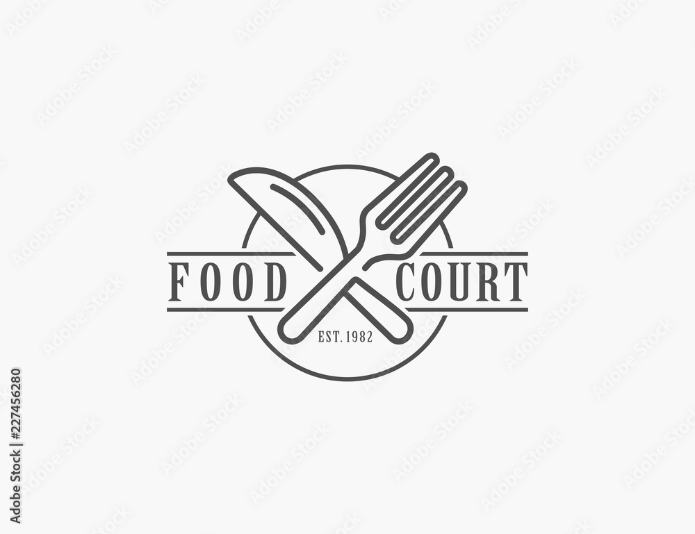 Restaurant logo template