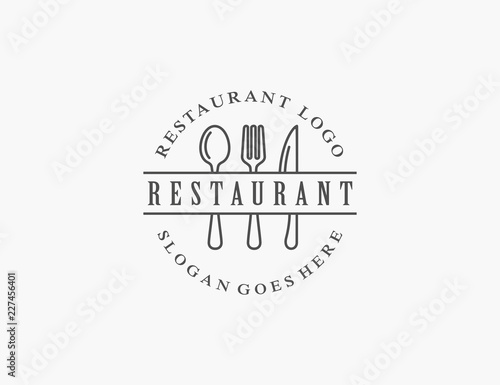 Restaurant logo template