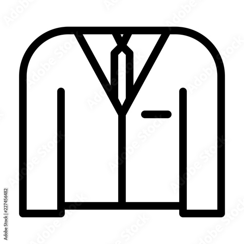 Suit Tie Clothes Fashion Wear Laundry Clothing vector icon