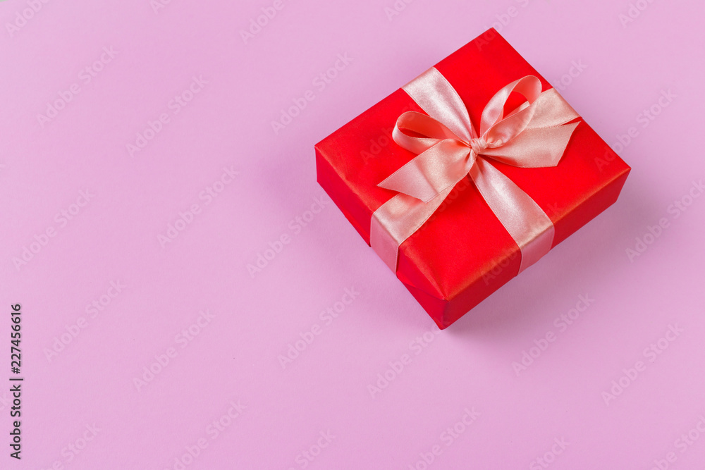 Obraz premium gift box on color background