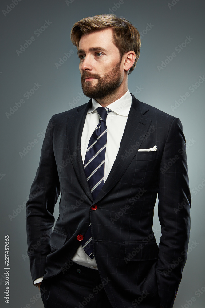 Fototapeta premium A man in a business suit.