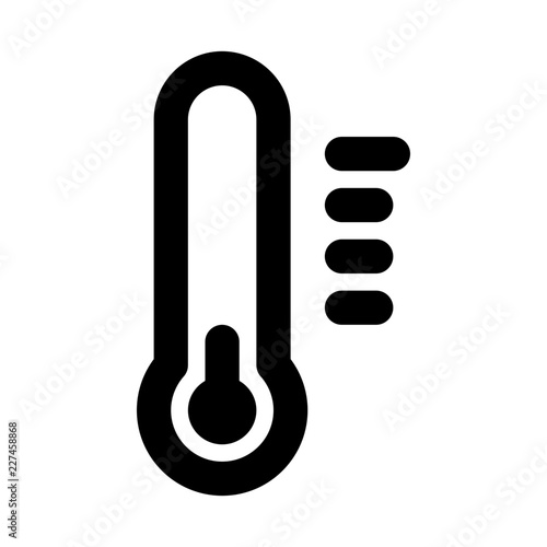Thermometer Scale Winter Season Cool Cold vector icon