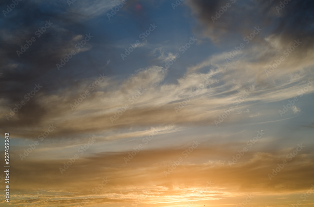 Fototapeta premium sunset over the sea