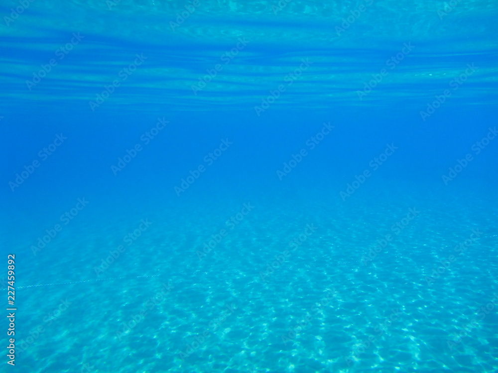 Underwater life in Kolona double bay Kythnos island Cyclades Greece, Aegean sea.