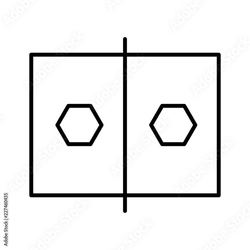 Stereograph Object Cinema Depth OF Field vector icon