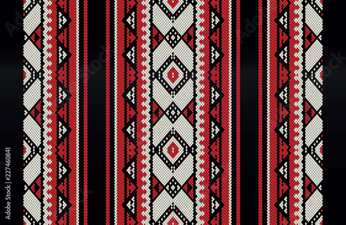 Traditional Folk Sadu Arabian Hand Weaving Pattern