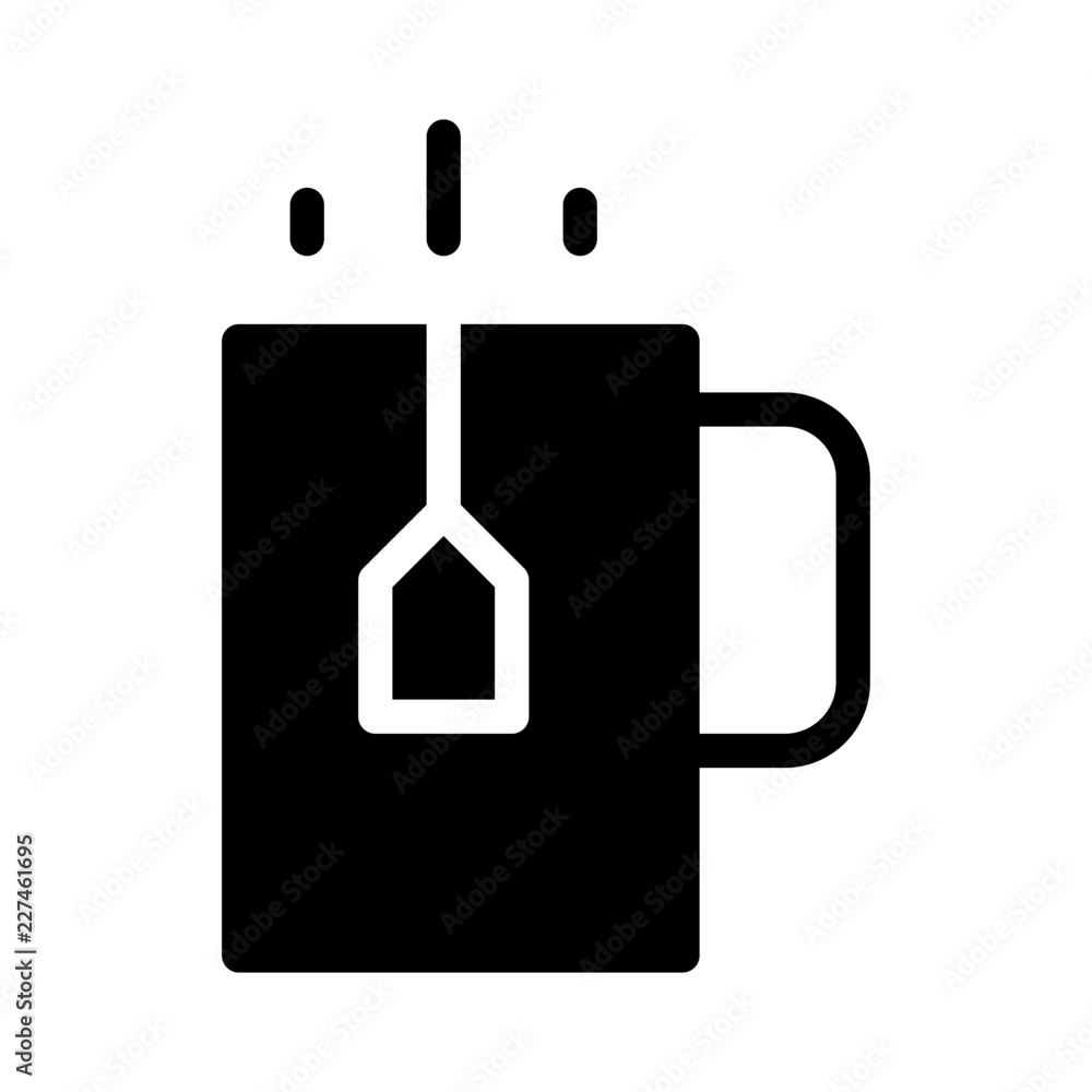 Tea Cup Pot Food Restaurant Bar Diner Drink vector icon Tea Cup Pot Food Restaurant Bar Diner Drink vector icon