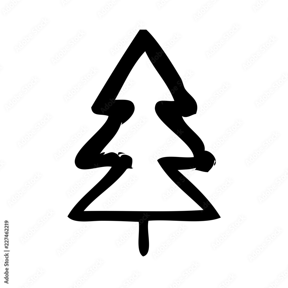 Tree Nature Christmas Plant Forest vector icon Tree Nature Christmas Plant Forest vector icon