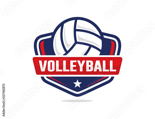 Volleyball logo template