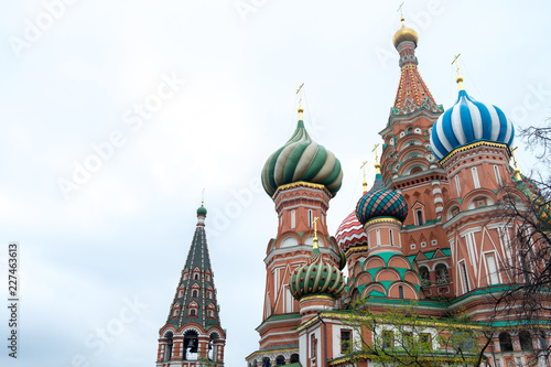 The Most popular Place in Moscow, Saint Basil Cathedral, Russia
