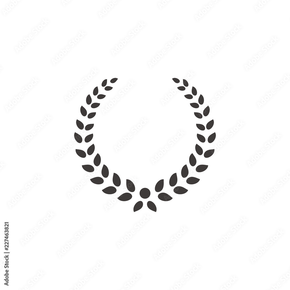 Wreath icon vector Wreath icon vector