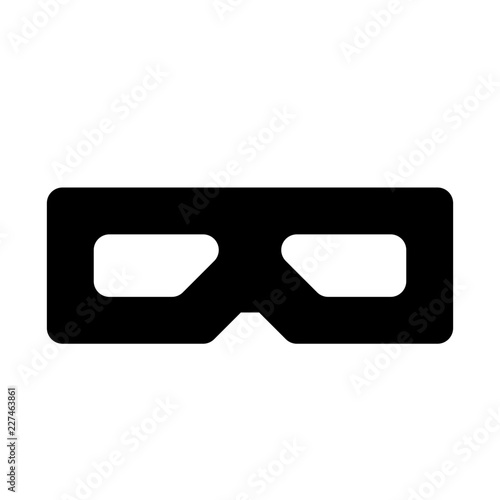 Stereograph Glass Cinema Depth OF Field vector icon