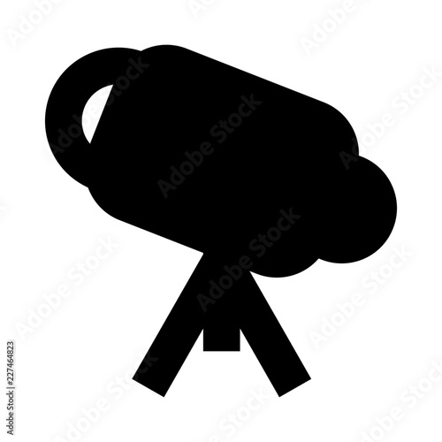 Telescope Education Learning University vector icon