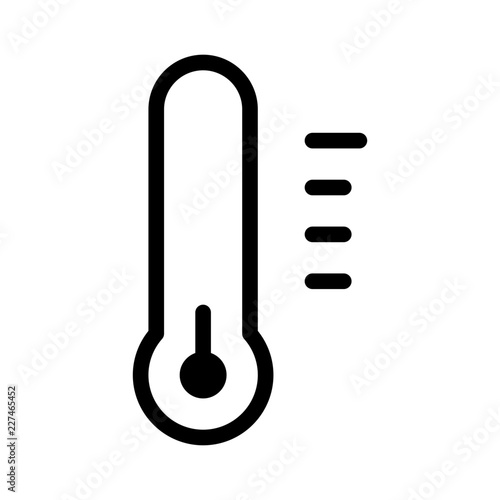 Thermometer Scale Winter Season Cool Cold vector icon